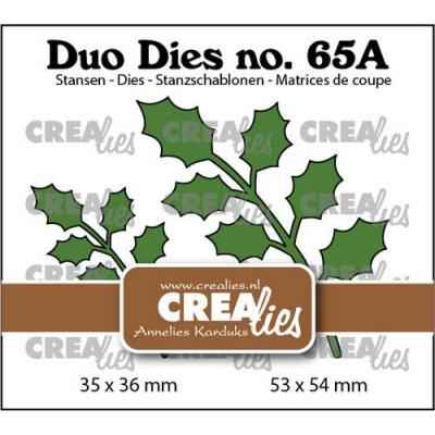 Crealies Duo Dies Nr. 65a Stanzschablonen - Holly Blätter